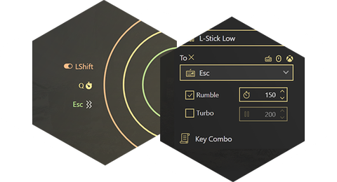 Add more magic to the zones of sticks and triggers