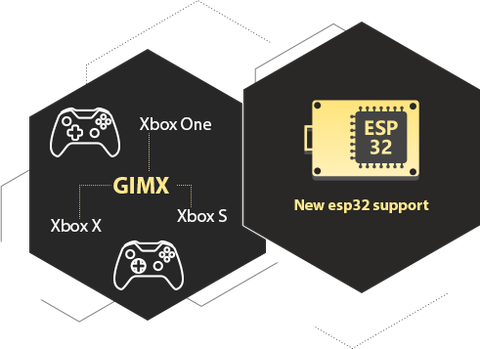 Xbox One/S/X Connection via GIMX, updated firmware for ESP32 and new exclusive mode
