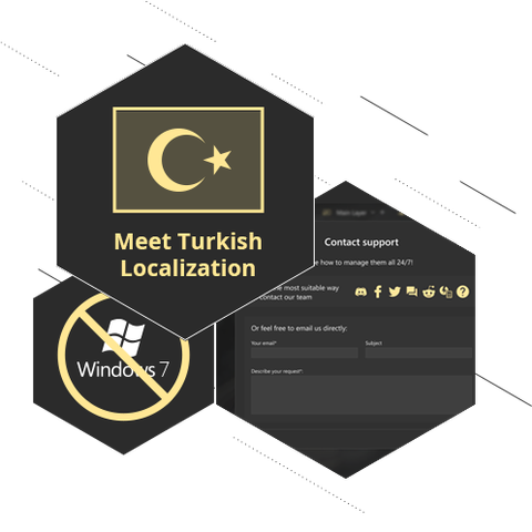 Turkey is getting closer, support is within a stone's throw and even more inner improvements