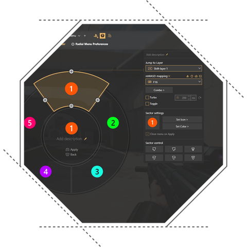 Jump to the Shift Layers from the Radial Menu and use the Trackball Mode of DarkWalker ShotPad